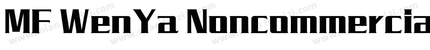 MF WenYa Noncommercial Regular字体转换